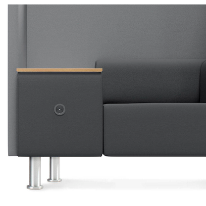 Artikelbild 4 für rocada Besprechungsecke Soft Seating schwarz, grau grau Stoff 125,0 x 68,0 x 137,0 cm, 1 St., Artikelnummer 686042
