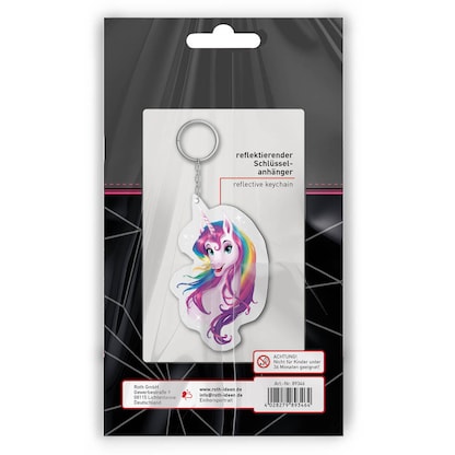 Artikelbild 3 für ROTH Reflektor-Anhänger Einhornportrait rosa, Artikelnummer 580856