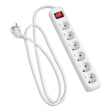 Artikelbild 1 für hama 6-fach Steckdosenleiste mit Schalter 1,4 m weiß, Artikelnummer 743747