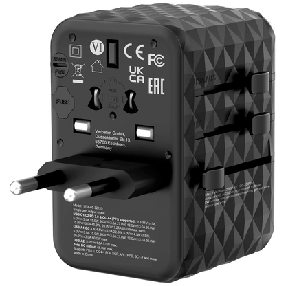 Artikelbild 3 für verbatim UTA-05 GaN-Ladeadapter schwarz, 65 W, Artikelnummer 227957