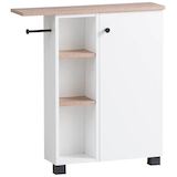 Artikelbild 1 für MÖBELPARTNER Badschrank Lugo 157453 weiß, wildeiche 70,7 x 17,0 x 76,8 cm, Artikelnummer 323697