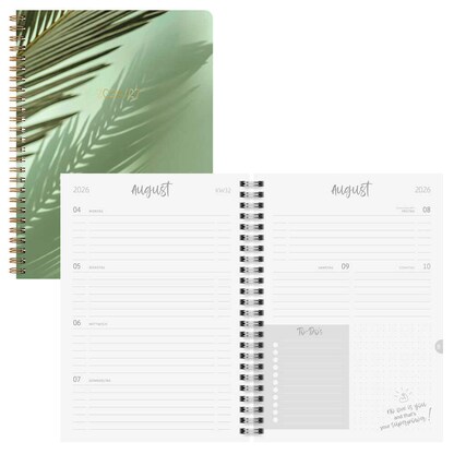 Artikelbild für BRUNNEN Schülerkalender Shadow 2026/2027 mehrfarbig: grün, gold, 1 St., Artikelnummer 805048