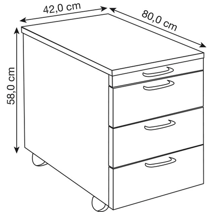Artikelbild 6 für Kerkmann Lago Büromöbel-Set weiß, Artikelnummer 681433