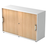 Artikelbild 1 für HAMMERBACHER Schiebetürenschrank 1752S, V1752S/W/E/CE weiß, eiche 1 Fachboden 120,0 x 40,0 x 74,8 cm, Artikelnummer 859847