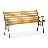 Artikelbild 1 für relaxdays Gartenbank 10026118_0 braun Metall 126,0 cm, Artikelnummer 767911