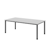 Artikelbild 1 für HAMMERBACHER Orbis höhenverstellbarer Schreibtisch lichtgrau rechteckig, 4-Fuß-Gestell grau 200,0 x 100,0 cm, Artikelnummer 101216