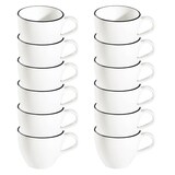 Artikelbild 1 für ID Fine Teetassen Modest Black Alzar weiß 0,2 l, 12 St., Artikelnummer 633929