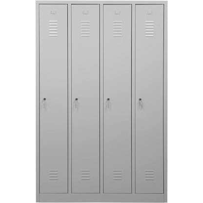 Artikelbild 3 für Gürkan Spind lichtgrau 105031, 4 Schließfächer 117,0 x 50,0 x 180,0 cm, Artikelnummer 559803