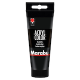 Artikelbild 1 für Marabu Acrylfarbe schwarz 100 ml, 1 St., Artikelnummer 399529