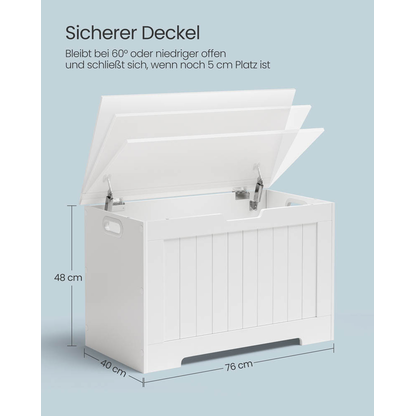 Artikelbild 11 für VASAGLE Sitztruhe LHS11WTV1 weiß Holz 76,0 cm, Artikelnummer 439009