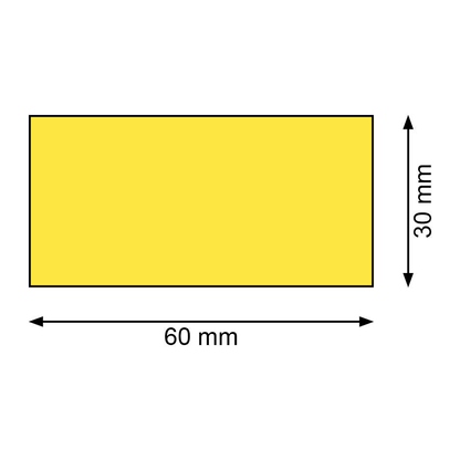 Artikelbild 2 für EICHNER Magnetschilder gelb 3,0 x 6,0 cm, 300 St., Artikelnummer 702906