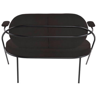 Artikelbild 4 für meet powered by PAPERFLOW 2-Sitzer Sofa SATURNE schwarz Kunstleder 118,0 x 73,0 x 88,0 cm, 1 St., Artikelnummer 231359