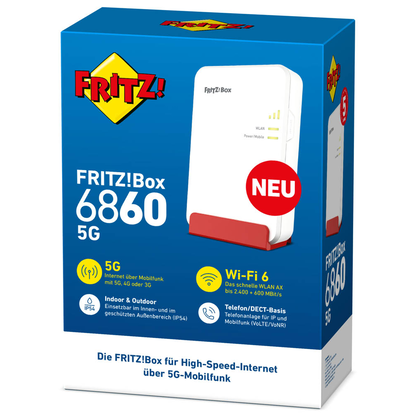 Artikelbild 9 für FRITZ! FRITZ!Box 6860 5G WLAN-Router, 1 St., Artikelnummer 517191