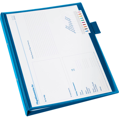 Artikelbild 2 für BOI Click-Plus Ambulant Patienten-Dokumentationsmappe 2-Ringe blau 3,5 cm DIN A4, 1 St., Artikelnummer 667067