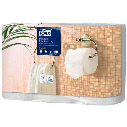 Artikelbild 2 für TORK Toilettenpapier T4 Premium Extra Soft 4-lagig, 42 Rollen, Artikelnummer 289033