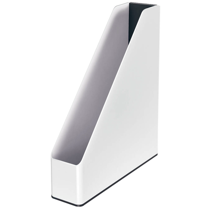 Artikelbild 2 für LEITZ Stehsammler WOW Duo Colour 53621095 perlweiß/schwarz Kunststoff, DIN A4, 1 St., Artikelnummer 502939