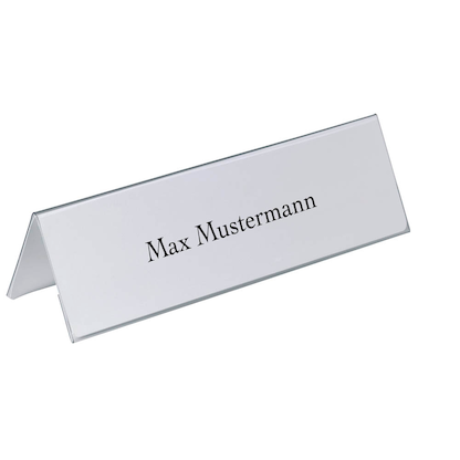 Artikelbild für DURABLE Tischnamensschilder 8053-19 transparent 29,7 x 10,5 cm, 25 St., Artikelnummer 112276