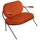 Artikelbild 1 für meet powered by PAPERFLOW 2-Sitzer Sofa SATURNE rost schwarz Kunstleder 118,0 x 73,0 x 88,0 cm, 1 St., Artikelnummer 231169