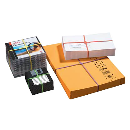 Artikelbild 2 für office discount Kreuzbänder farbsortiert 1,1 cm, Ø 6,5 cm, 100,0 g, Artikelnummer 621235