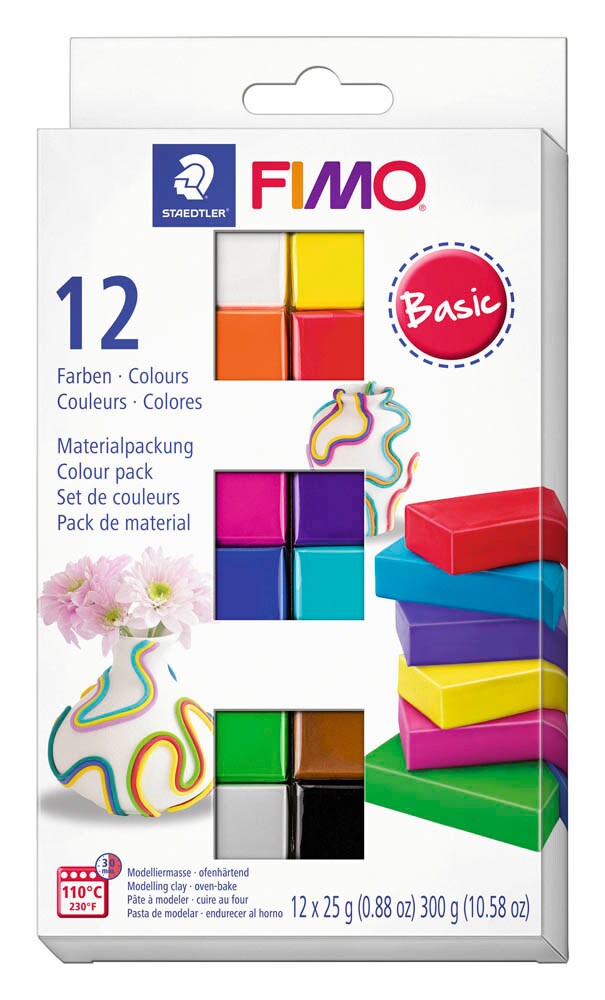 Staedtler FIMO Soft Modelliermasse – 57 G, Schwarz, Backofenhärtend Bei 110°C