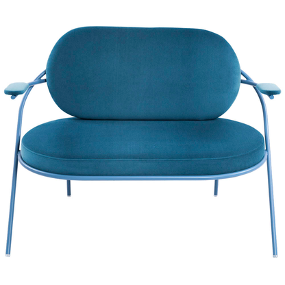 Artikelbild 2 für meet powered by PAPERFLOW 2-Sitzer Sofa SATURNE blau Kunstleder 118,0 x 73,0 x 88,0 cm, 1 St., Artikelnummer 231239