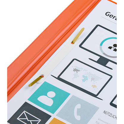 Artikelbild 2 für BRUNNEN Schnellhefter Kunststoff orange DIN A4 überbreit, 1 St., Artikelnummer 924807