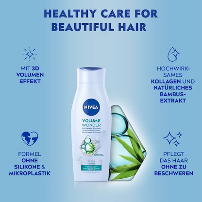 Artikelbild 2 für NIVEA VOLUME WONDER mini Shampoo 50,0 ml, Artikelnummer 579791