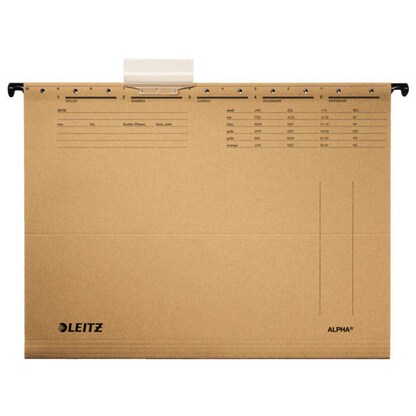 Artikelbild 2 für LEITZ Hängemappen ALPHA® 1915 naturbraun, 10 St., Artikelnummer 199984