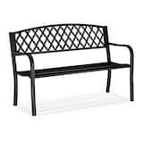 Artikelbild 1 für relaxdays Gartenbank 10026115_0 schwarz Metall 127,5 cm, Artikelnummer 767891