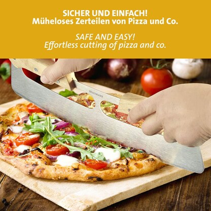 Artikelbild 3 für WESTMARK Wiegemesser silber, braun, Klinge: 35,5 cm, 1 St., Artikelnummer 996462