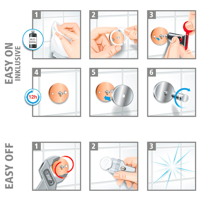 Artikelbild 7 für tesa Toilettenpapierhalter SMOOZ chrom, 1 St., Artikelnummer 597373