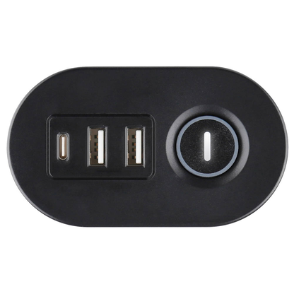 Artikelbild 9 für IOIO SL 3000 3-fach Tischsteckdose 1,5 m schwarz mit USB-Buchse, Artikelnummer 508947