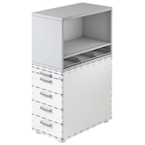 Artikelbild 1 für HAMMERBACHER Container-Aufsatz lichtgrau 42,8 x 80,0 x 53,0 cm, 1 St., Artikelnummer 500544