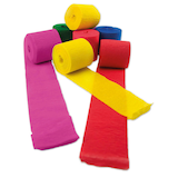 Artikelbild 1 für Werola Krepppapier Dekobänder farbsortiert 38 g/qm 10 Rollen, Artikelnummer 457422