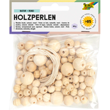 Artikelbild 1 für folia Bastelset Holzperlen natur braun, Artikelnummer 479572