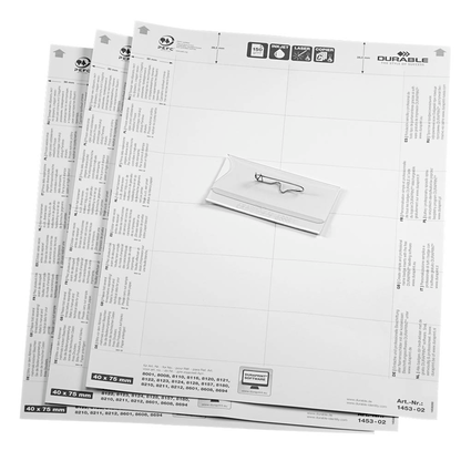 Artikelbild 3 für DURABLE Namensschilder mit Kombiklemme 9,0 x 5,4 cm, 20 St., Artikelnummer 355990