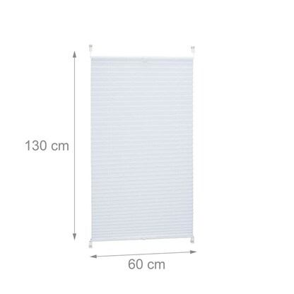 Artikelbild 4 für relaxdays Plissee weiß 60,0 x 130,0 cm, Artikelnummer 363834