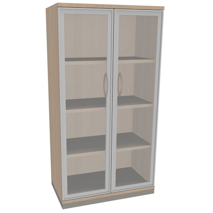 Artikelbild für fm Aktenschrank Sidney, 4260267328866 akazie, Acrylglas klar 3 Fachböden 80,0 x 44,2 x 151,7 cm, Artikelnummer 371885