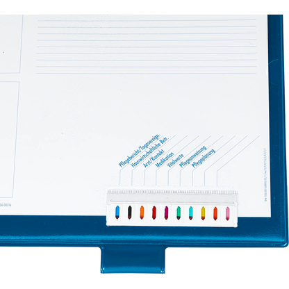 Artikelbild 7 für BOI Click-Plus Ambulant Patienten-Dokumentationsmappe 2-Ringe blau 3,5 cm DIN A4, 1 St., Artikelnummer 667067