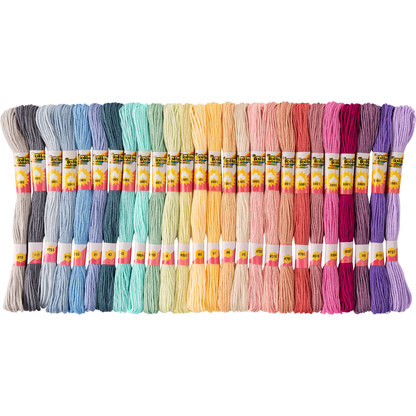 Artikelbild für folia Garn zum Sticken Pastell matt pastellfarben 1,0 mm x 8,0 m, Artikelnummer 963337