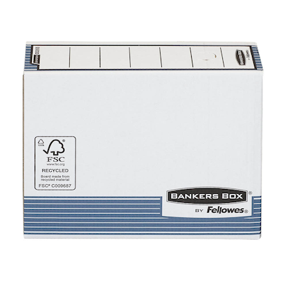 Artikelbild 8 für Bankers Box Archivboxen Bankers Box weiß/blau 10,8 x 26,5 x 32,7 cm, 10 St., Artikelnummer 693259
