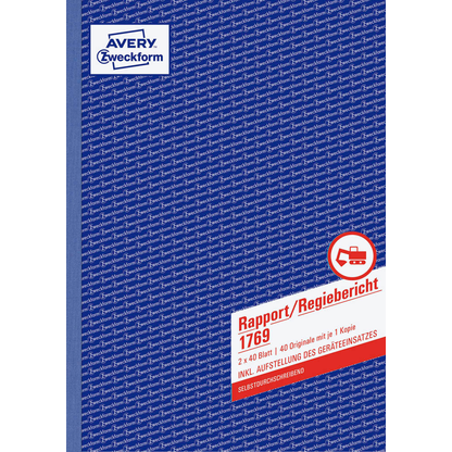 Artikelbild 3 für AVERY Zweckform Rapport/Regiebericht Formularbuch 1769, 1 St., Artikelnummer 738138
