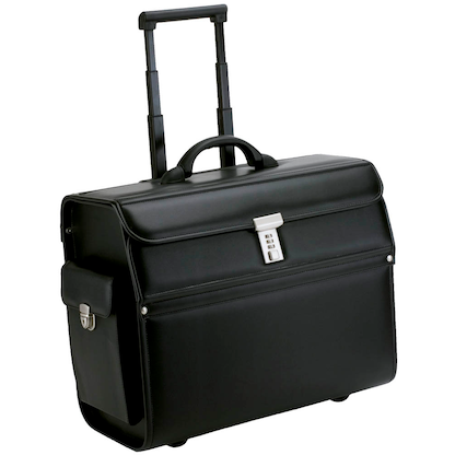 Artikelbild 2 für Alassio Pilotenkoffer MONDO Lederimitat schwarz 46,0 x 22,0 x 38,0 cm, Artikelnummer 143321