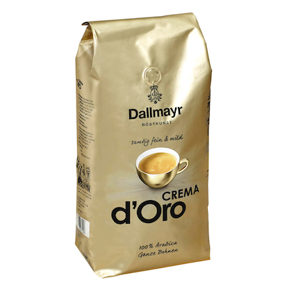 Artikelbild für Dallmayr CREMA d'Oro Kaffeebohnen, Arabicabohnen mild, 1000 g, Artikelnummer 686865