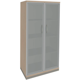 Artikelbild 1 für fm Aktenschrank Sidney, 4260267328811 akazie, Acrylglas satiniert 3 Fachböden 80,0 x 44,2 x 151,7 cm, Artikelnummer 371957