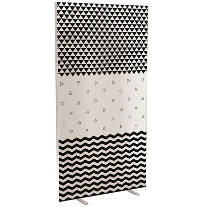 Artikelbild für PAPERFLOW Trennwand easyScreen Black & White, 60437 bunt 94,0 x 173,4 cm, 1 St., Artikelnummer 206369