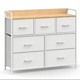 Artikelbild 1 für SONGMICS Kommode, LTS523W57 creme-weiß 98,0 x 28,5 x 85,0 cm, 1 St., Artikelnummer 438737