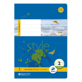 Artikelbild 1 für Staufen® Schulhefte Style Lineatur 2 liniert DIN A5 ohne Rand, 16 Blatt, 1 St., Artikelnummer 242741