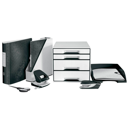 Artikelbild 9 für LEITZ Stehsammler WOW Duo Colour 53621095 perlweiß/schwarz Kunststoff, DIN A4, 1 St., Artikelnummer 502939