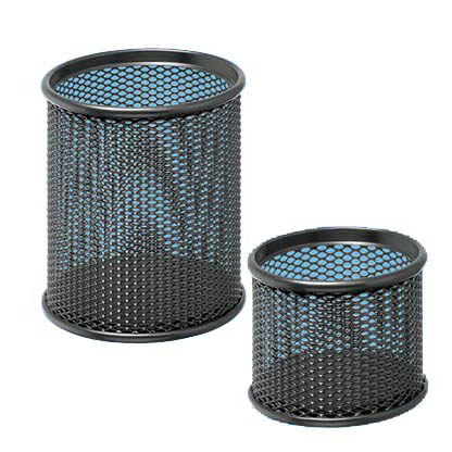 Artikelbild für WEDO Stiftehalter-Set schwarz Metall, lackiert 8,0 / 6,0 x 8,0 / 6,0 x 8,5 / 4,8 cm, Artikelnummer 529479